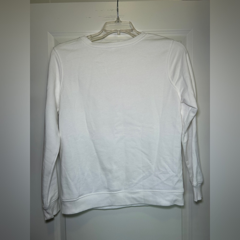 Old Navy White Sweatshirt with Red Text - Picture 2 of 3